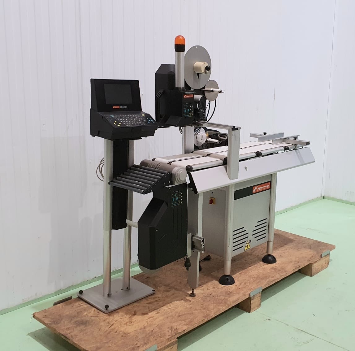 ETIQUETADORA PESADORA AUTOMÁTICA ESPERA DOBLE ETIQUETADO SUPERIOR INFERIOR miniatura 3