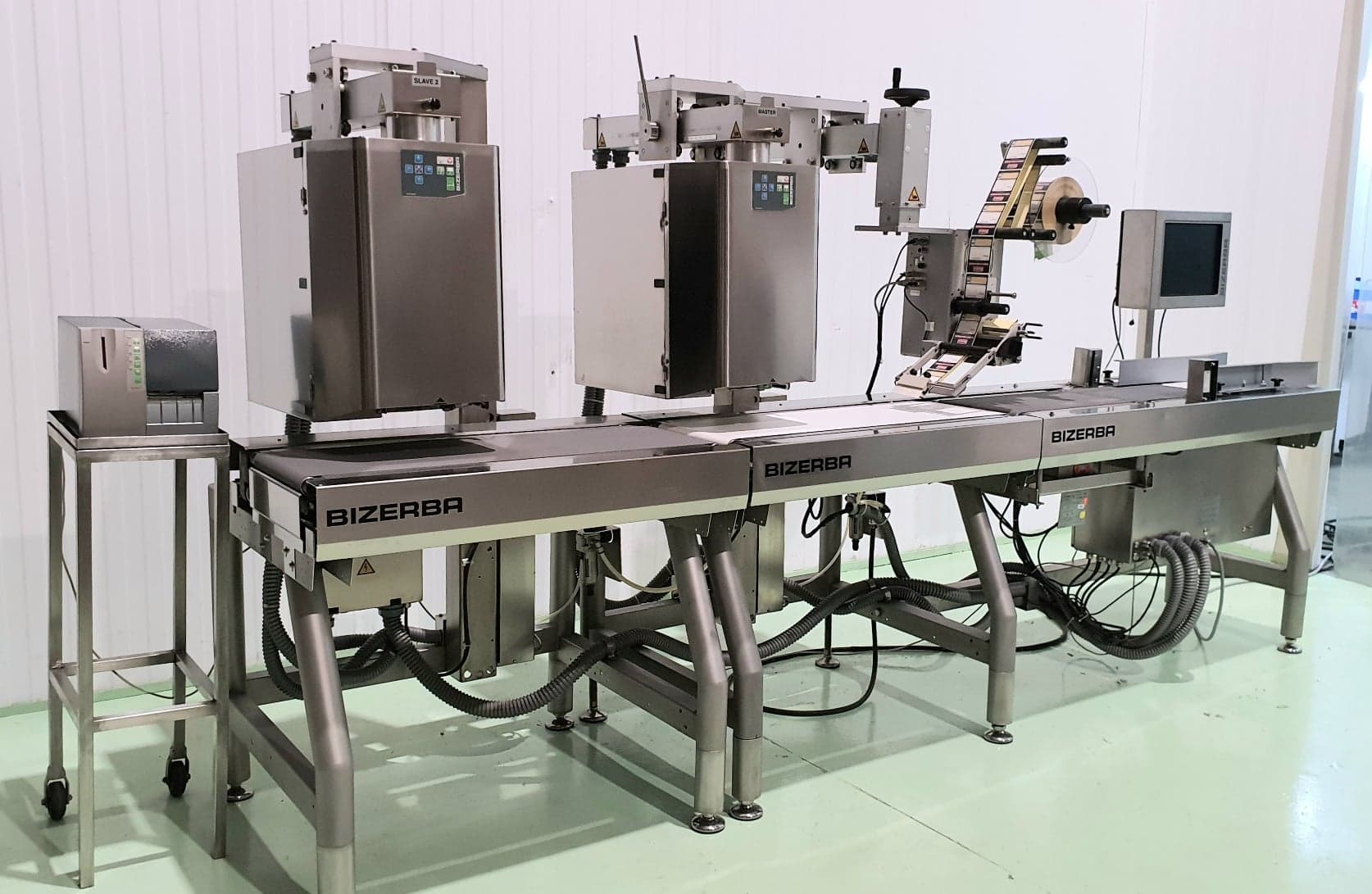 ETIQUETADORA PESADORA AUTOMÁTICA BIZERBA GLMI 2 CABEZAL - imagen 1