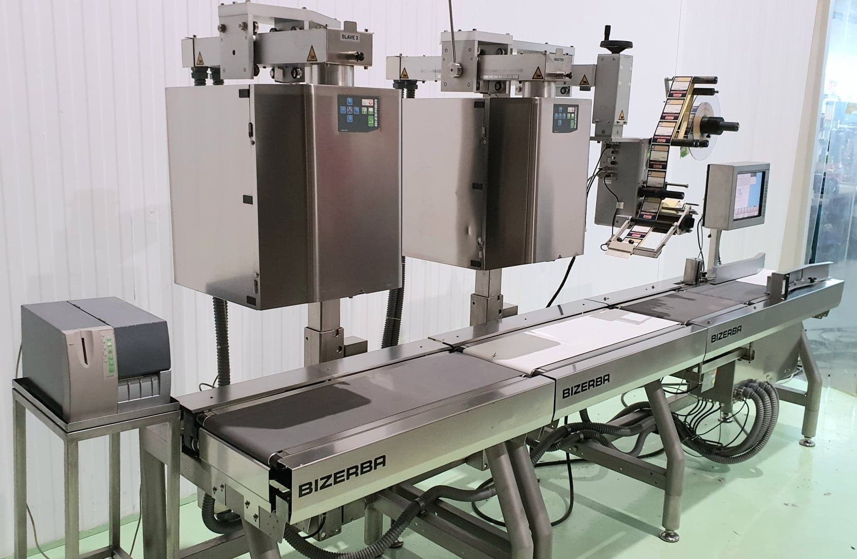 ETIQUETADORA PESADORA AUTOMÁTICA BIZERBA GLMI 2 CABEZAL miniatura 9